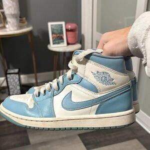 Jordan Women's Sneakers in Blue and White